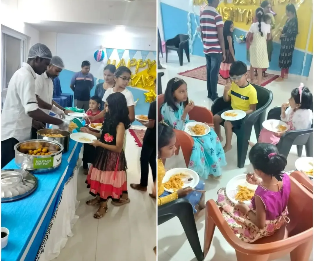 I love seeing happy faces at parties we cater for. Here’s a shot from a first birthday party where we provided a full buffet service, complete with separate menus for kids and adults, so everyone gets to enjoy their favorites.