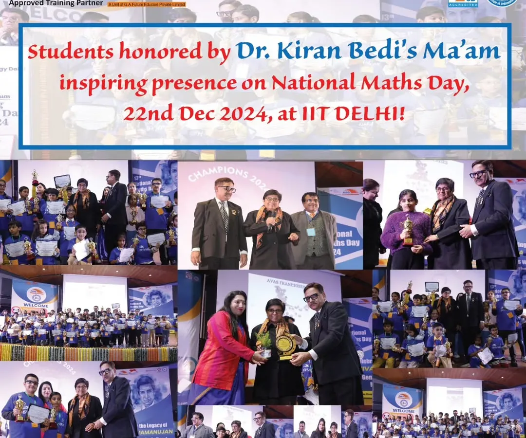 We were honored to have Dr. Kiran Bedi grace our National Maths Day event at IIT Delhi. Her presence and interaction with our students is a testament to the quality and impact of our educational mission.