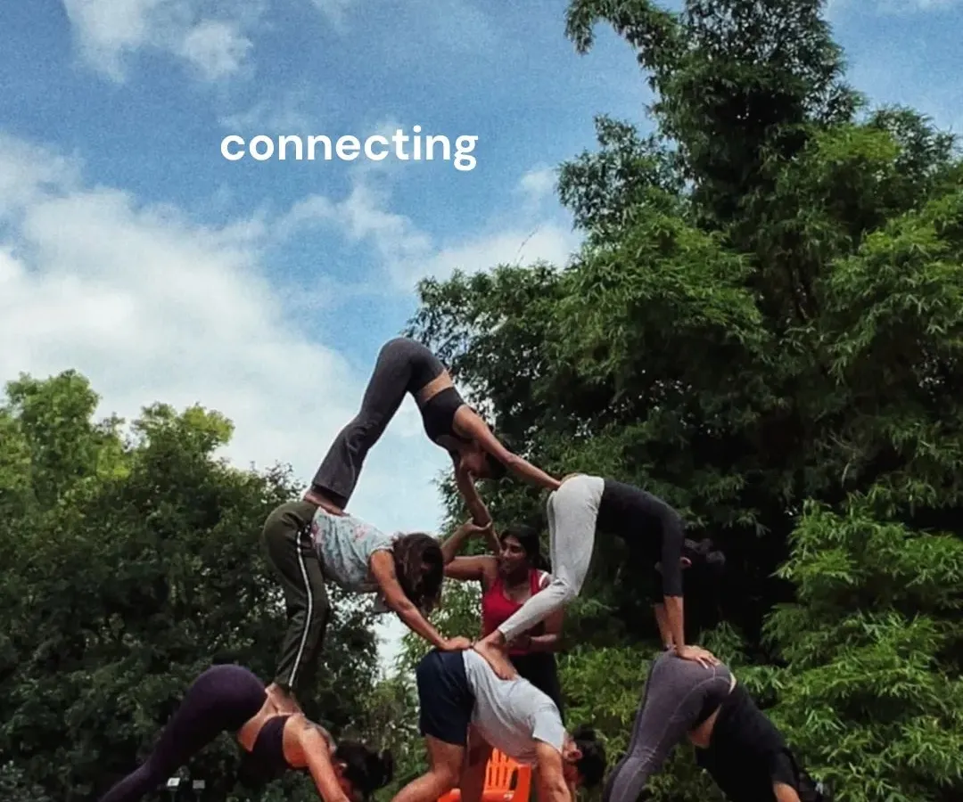 This is what community looks like. We lift each other up, literally. Acro Yoga is all about connection, trust, and finding strength together. So much love for my flowmies.
