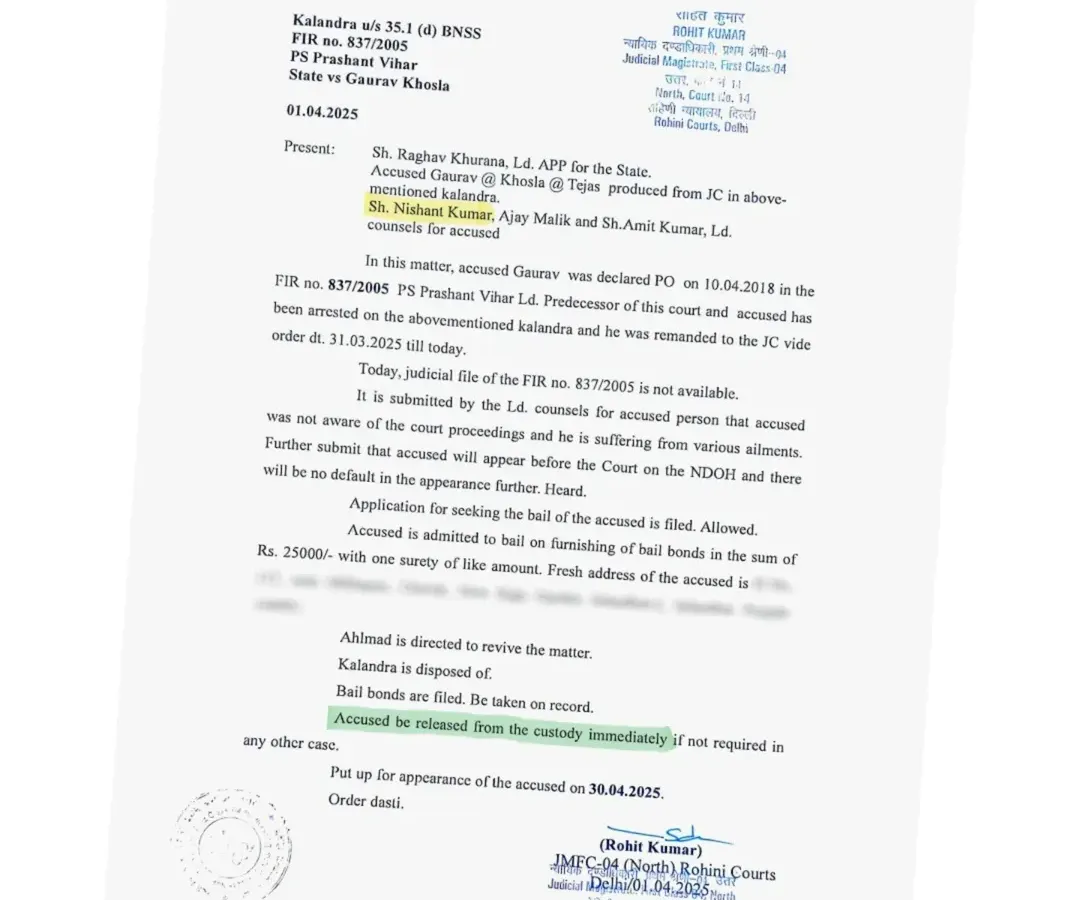 This is what I do. After a client was declared an absconder and on the run for seven years, I secured his bail in a single day. I thrive on impossible cases.