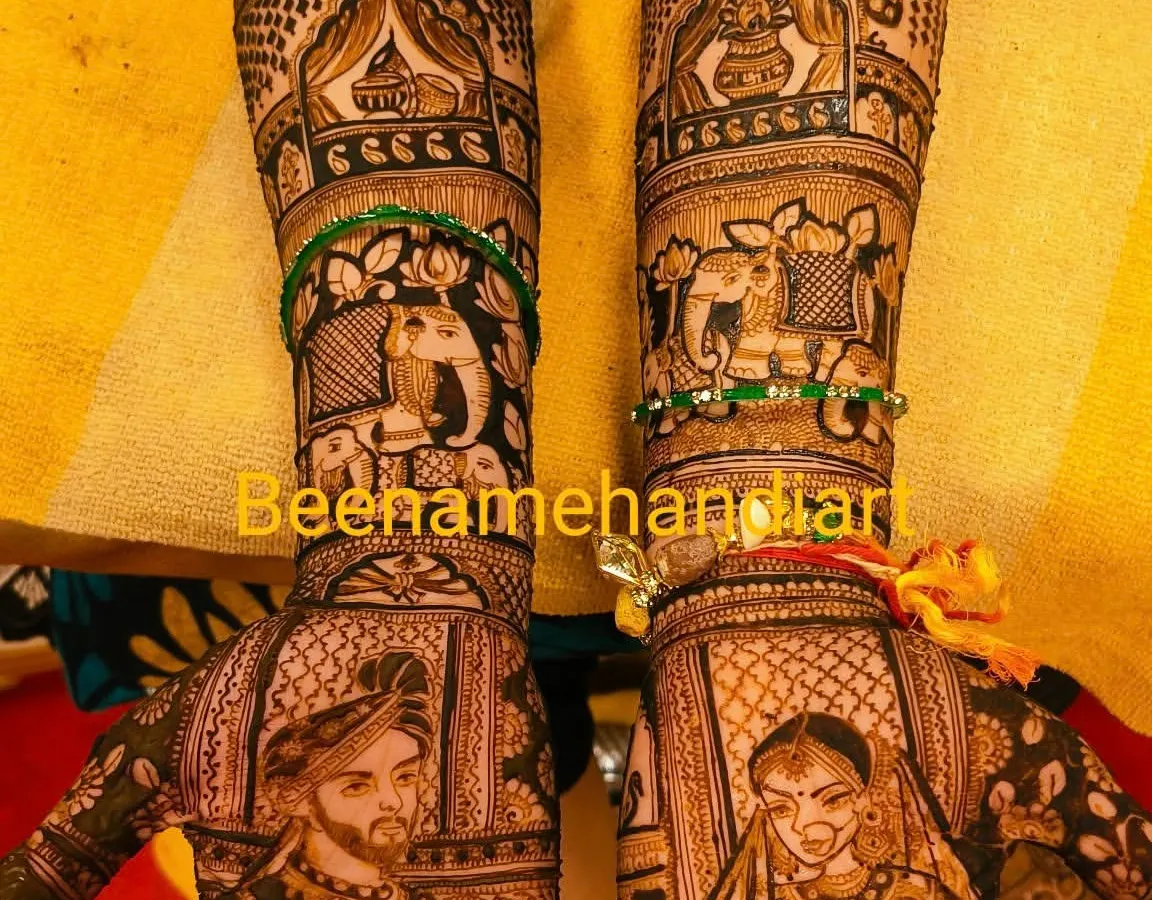 I love creating these Raja and Rani portraits for my brides and grooms. The detail in the jewelry and clothing makes it a piece of royal art you can wear on your wedding day.