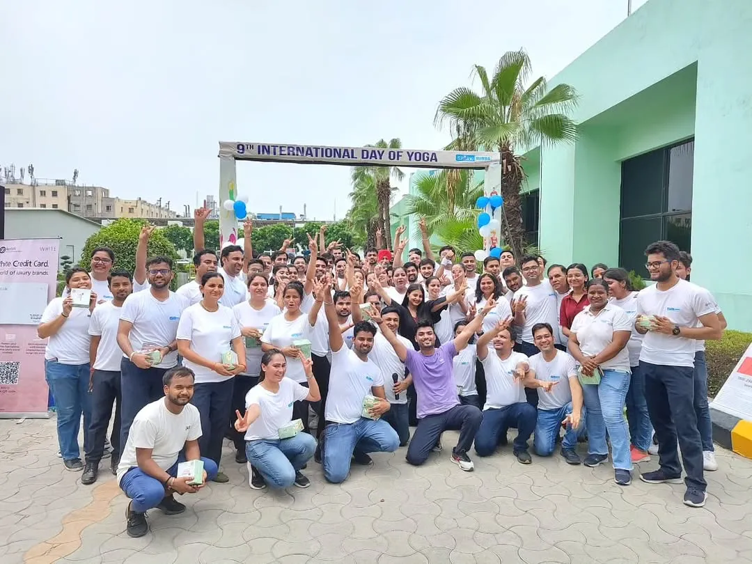 A fantastic group shot after a high-energy Zumba session for a corporate event at Minda Corporation Limited in Noida. I love bringing teams together and breaking the ice with fun, interactive dance fitness.