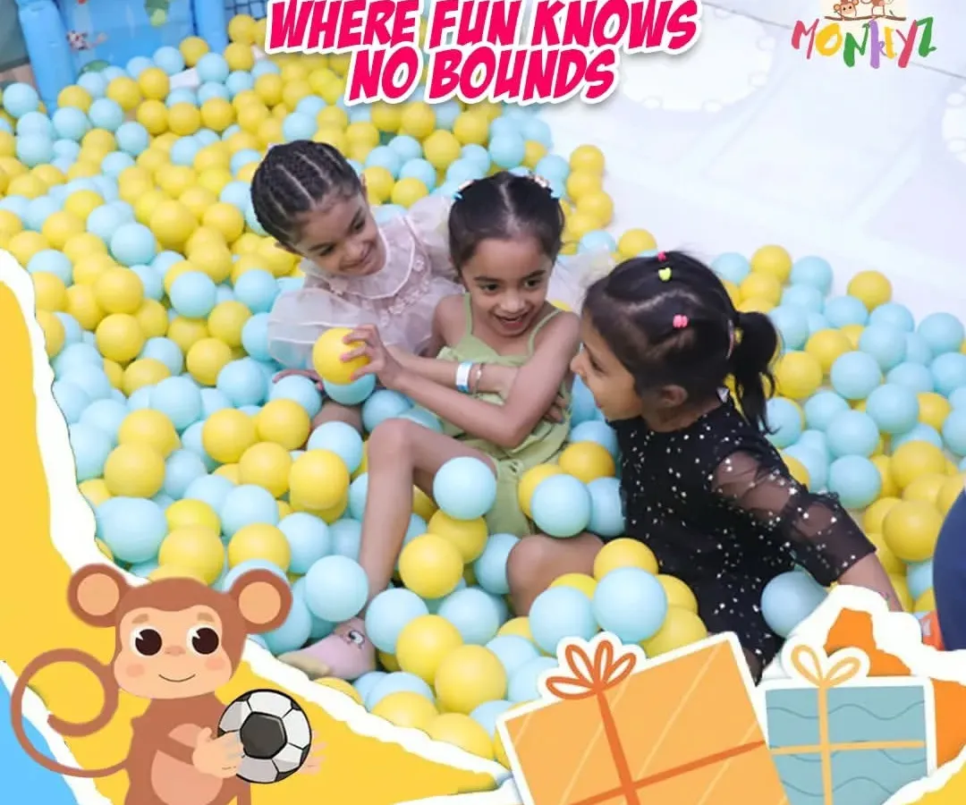 This is what pure joy looks like! Our massive ball pit is a favorite, offering a safe and super fun space for kids to dive, laugh, and play together. It’s a sea of smiles and endless giggles.