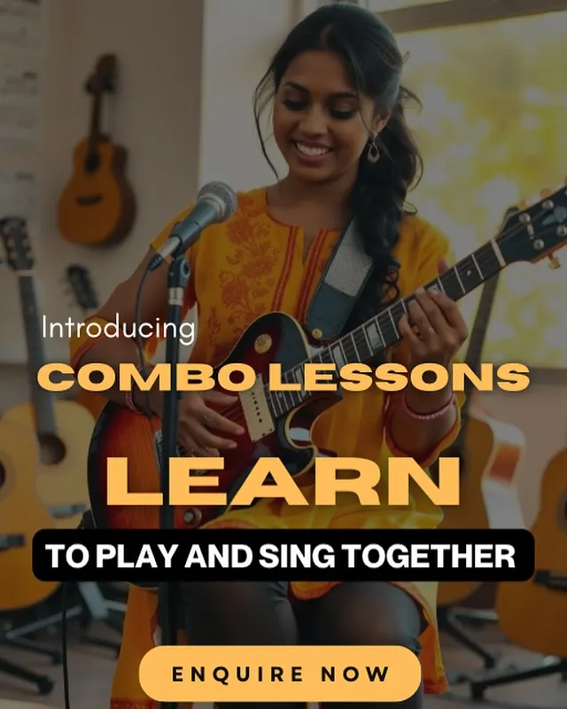 Want to be a singer-songwriter? Our combo lessons are designed to teach you how to play an instrument and sing at the same time. This popular program helps you become a complete, performance-ready musician.