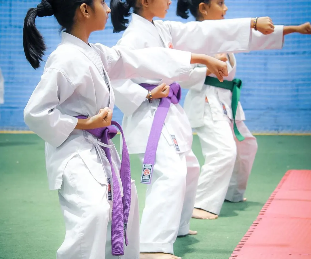 Focus and precision on display as our students practice their Kata (forms). These sequences build discipline, balance, and a deep understanding of karate techniques, which are essential skills we develop during our camps.