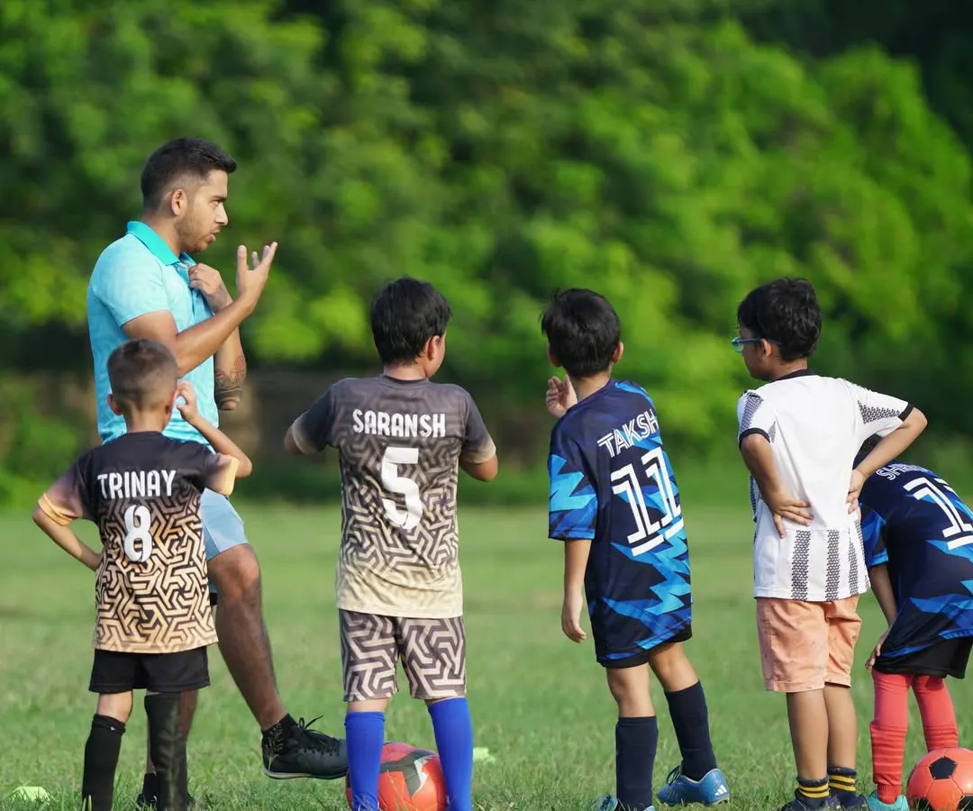 Coaching is more than just drills. It's about communication, building trust, and making sure every player understands the 'why' behind the 'what'. Here, I'm breaking down a play with our sub-junior players.
