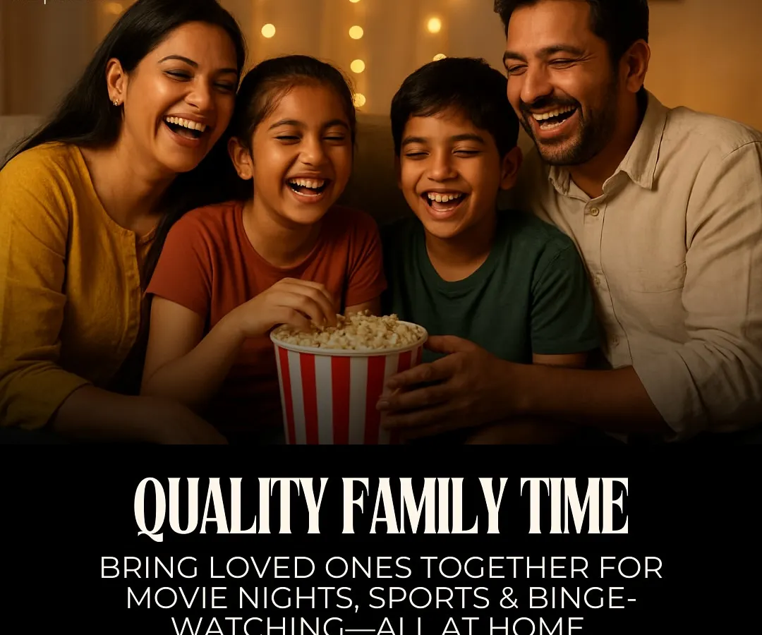I designed this space for moments just like this. It's about bringing your family together for a movie night where everyone can laugh, share popcorn, and enjoy an uninterrupted experience. This is the perfect venue for creating lasting memories.