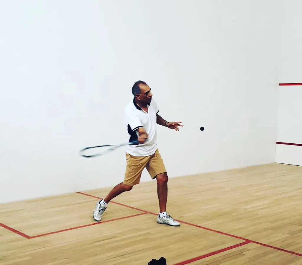 Here, our head coach Ray Malik demonstrates the perfect forehand swing. We focus on mastering the fundamentals, ensuring every player understands the mechanics behind a powerful and accurate shot.