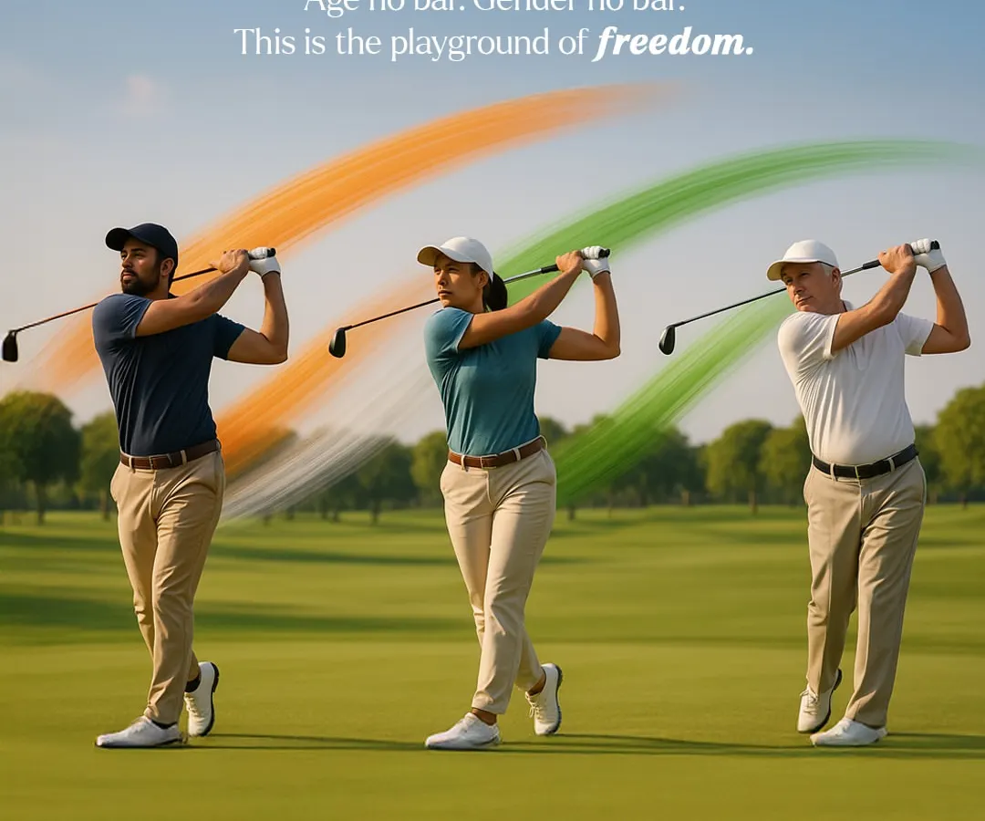 I believe golf is for everyone. Here, there are no barriers of age or gender. It's a playground of freedom where everyone is welcome to discover the joy of the game.