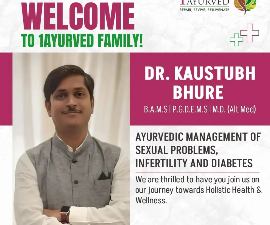 We specialize in treating the complex and often unaddressed aspects of men's health. Dr. Kaustubh Bhure is one of our key experts in the Ayurvedic management of sexual problems and infertility, providing targeted, holistic care to restore balance and vitality.