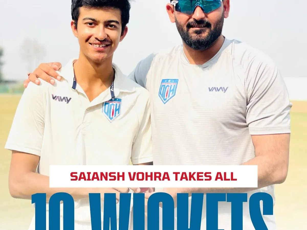 This is a historic moment for the DCH family. I am incredibly proud of my boy Saiansh Vohra for achieving the impossible, taking all 10 wickets in a DDCA Under 16 league match. This is a testament to his dedication.