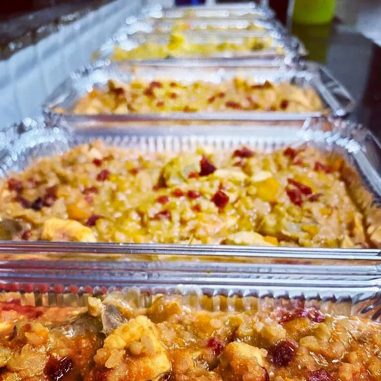 Getting our bulk orders ready for the amazing community feeders. Each container is packed with freshly cooked rice and chicken, made to be both delicious and nutritious for hungry streeties. We keep it simple and affordable so you can help more dogs.