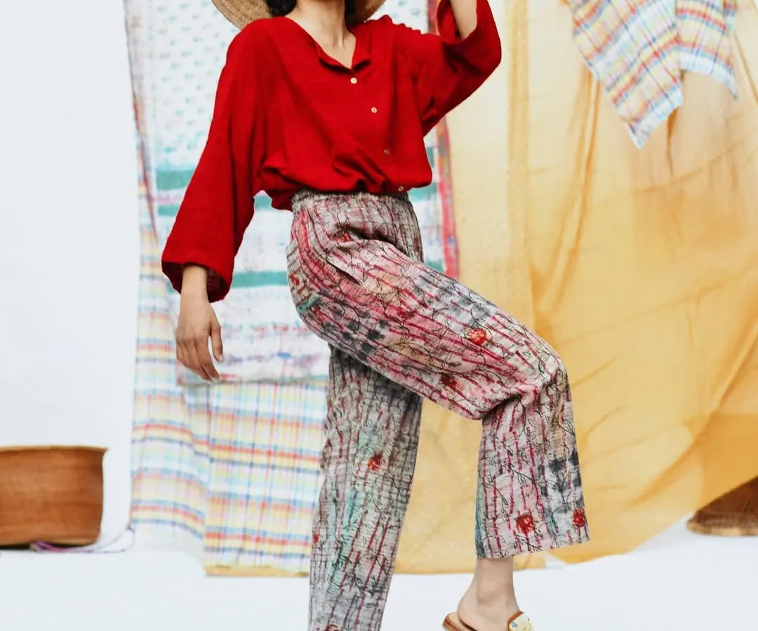 For me, joy is a form of rebellion on set. This shot for Wandering Silk captures the pure, uninhibited laughter I love to see, bringing their sustainable fashion to life with authentic energy and vibrant color.