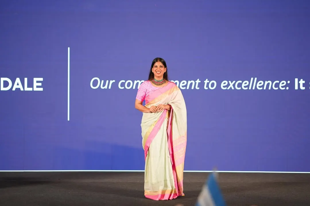 Poised and ready to host the Dockendale Annual Conference. This look reflects the formal, professional tone I adopt for high-level corporate summits and leadership gatherings.