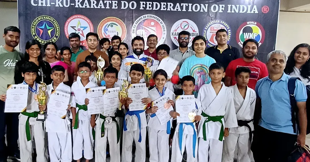 This is what hard work looks like. We are incredibly proud of Team Ippon's performance at the South India Karate Tournament, bringing home numerous medals. Our competition team is a testament to our effective training and strong community spirit.