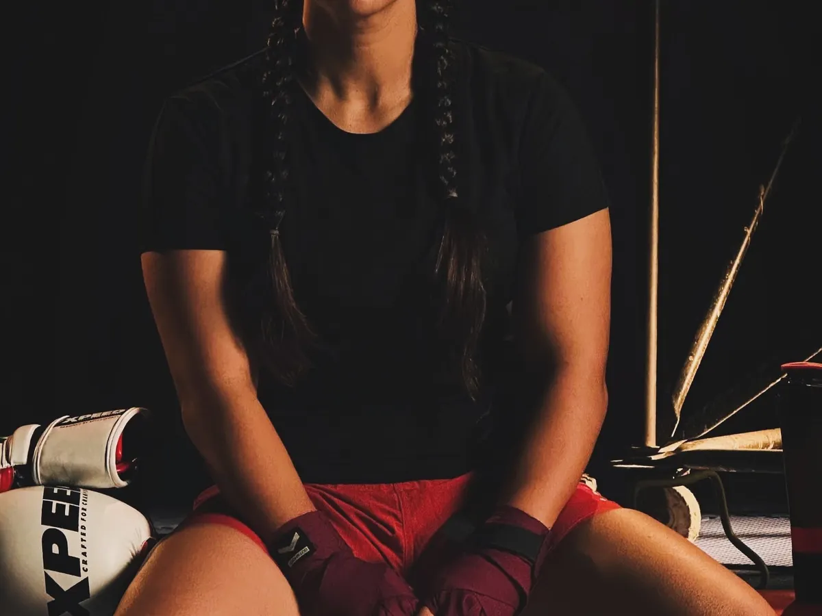 The calm before the storm. This is the focus I bring to every fight and every training session. It's not just about physical strength, it's about mental warfare.