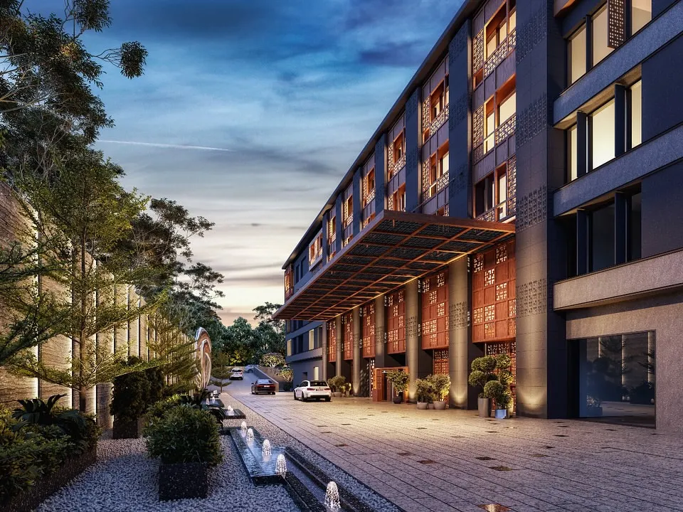 Our design for The Ritz Carlton in New Delhi merges modern luxury with India's rich architectural heritage. The facade incorporates contemporary versions of traditional 'jharokhas' and 'jaalis', creating a visually layered exterior that connects the building to its cultural roots while offering a dynamic play of light and shadow.