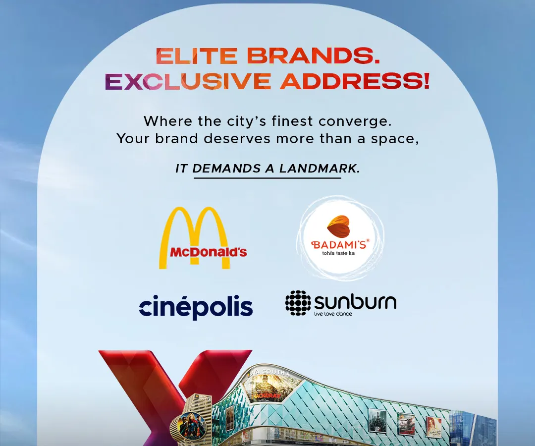 We believe in creating destinations where the world's finest brands converge. This visual highlights our partnerships with elite names like McDonald's, Cinépolis, and Sunburn, establishing Saya South X as an exclusive and high-value address for any business.