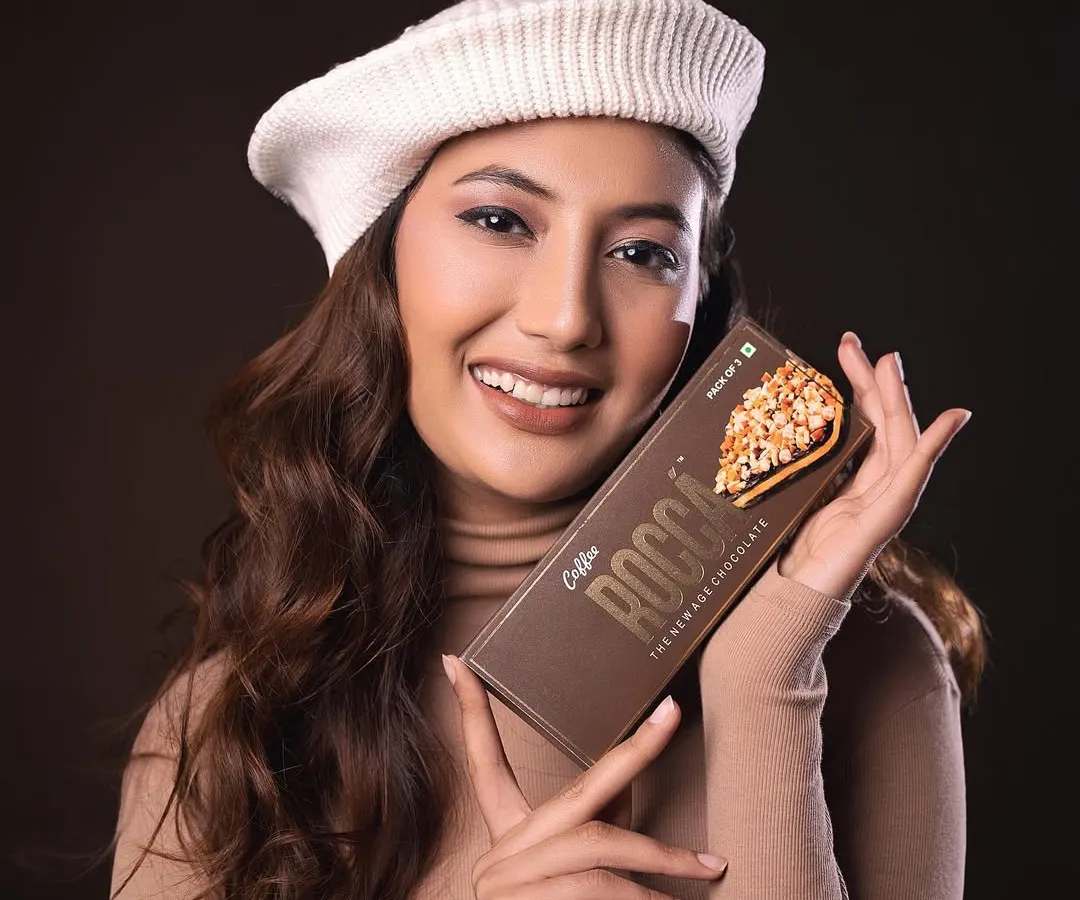 This is from a commercial shoot for Rocca Chocolates, where the goal was to create a warm, inviting image that makes you crave the product. It’s all about capturing a feeling that connects with the customer.