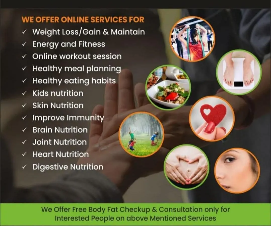 I offer a wide range of online services beyond just weight loss, including plans for weight gain, kids nutrition, and improving immunity. My goal is to make you and your family healthier and happier.