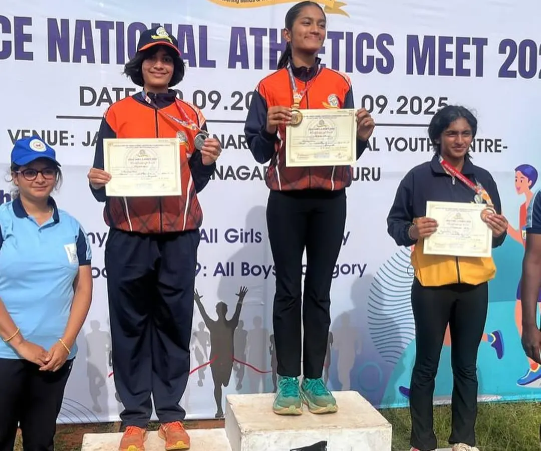 This is what we strive for. Our athlete, Keona Asher, on the national podium after years of dedication. We don't just build runners; we build champions.