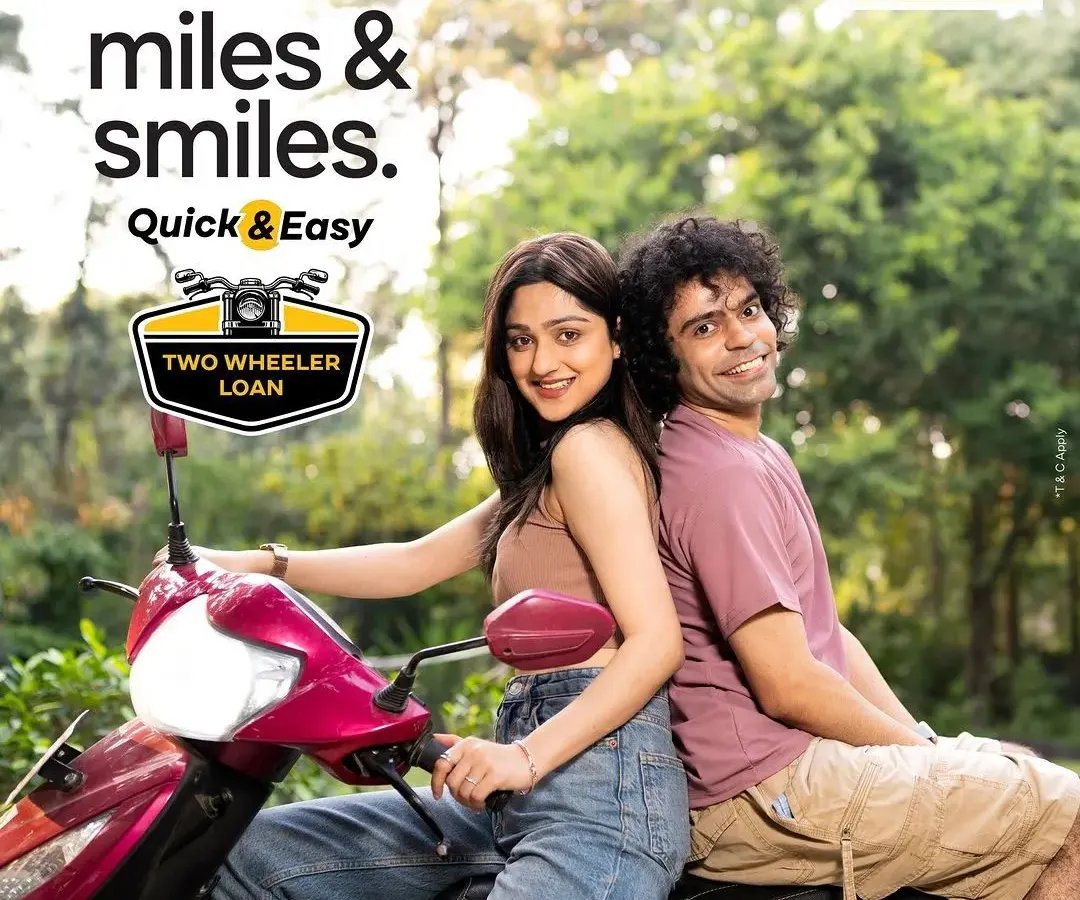 A lifestyle advertising campaign for Shriram Finance's two-wheeler loans. This shot captures a moment of joy and freedom, showing how I create relatable narratives for commercial clients.