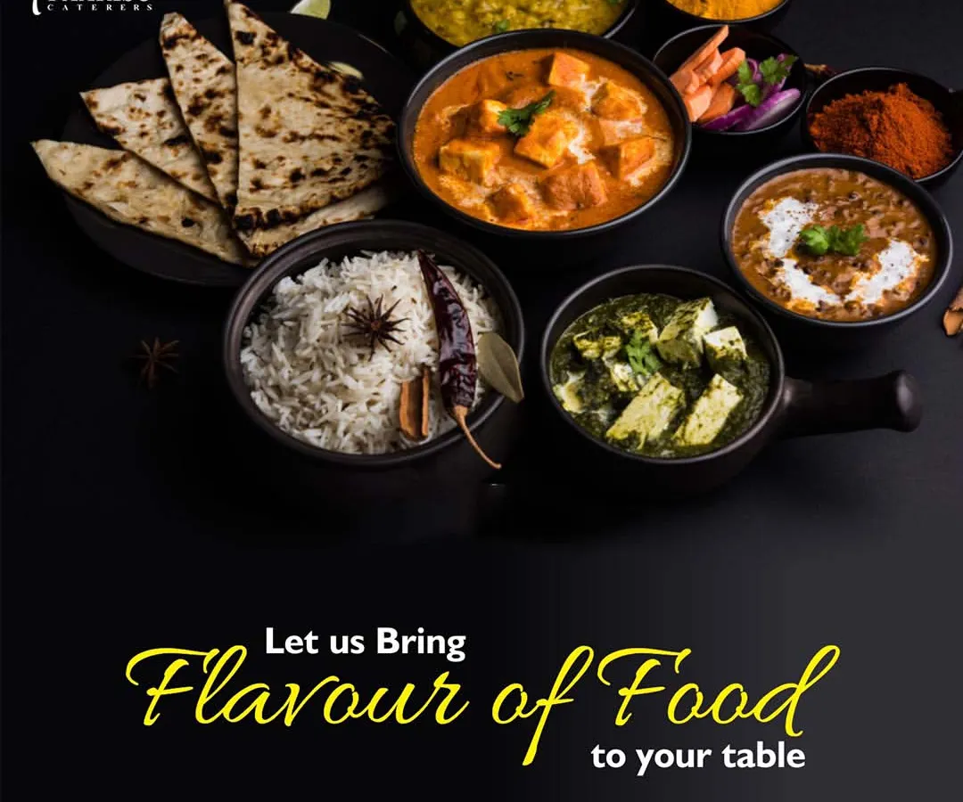 We offer a comprehensive Indian menu that brings together a variety of classic flavors. This spread showcases some of our most requested dishes, including rich paneer curries, hearty dal, fragrant rice, and freshly made naan, all presented beautifully for your guests.