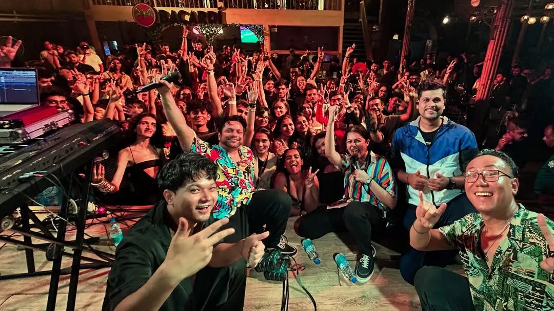 This is what it's all about. The energy, the connection, the sea of happy faces. This post-gig selfie from our show at High Spirits in Pune captures the electric vibe we create with our audience, our Family.
