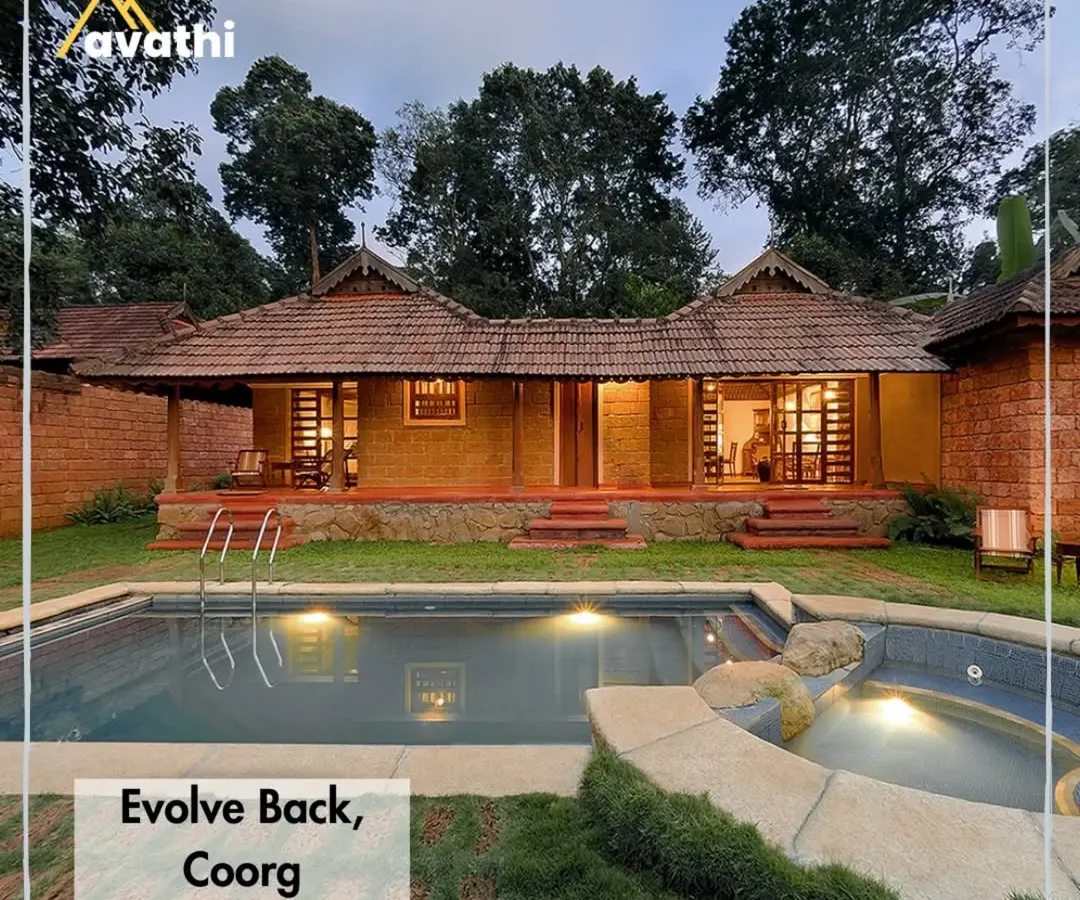 Imagine unwinding here after a day of exploring Coorg's lush coffee plantations. I partner with stunning properties like Evolve Back that offer a perfect blend of luxury and nature, featuring traditional architecture and private pools to make your stay truly special.