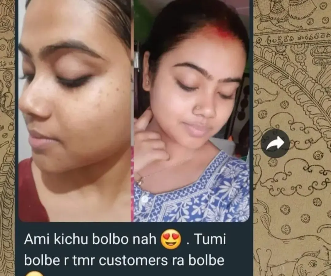 This is why I do what I do. Seeing my customers share their 'without filter' glowing skin pictures makes me so happy. This is the real result of using natural, handmade products consistently.