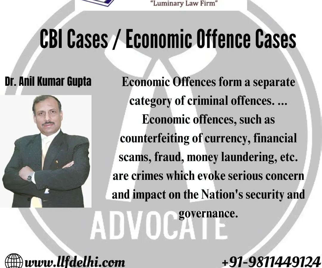We possess specialized expertise in handling high-stakes CBI cases and complex economic offences. These matters, including financial scams, fraud, and money laundering, require a meticulous and strategic legal approach, which our firm is equipped to provide.