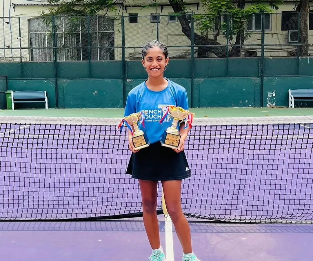 Success is a habit we build. We celebrate our 13-year-old champion, Eshal Pathan, after she secured both the singles finalist and doubles winner trophies at the All India U16 Championship Series, a testament to her hard work and our holistic training approach.