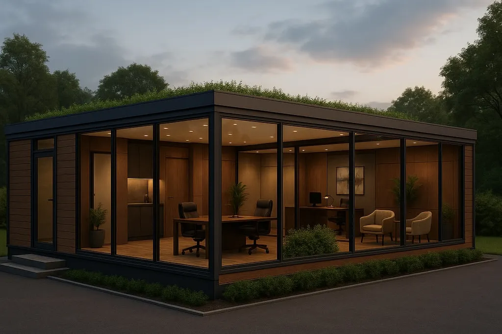 I design and deliver smart, prefabricated office spaces like this one, which can be ready in just 45 days. It’s a perfect, hassle-free solution for startups, site offices, or anyone needing a modern workspace quickly.