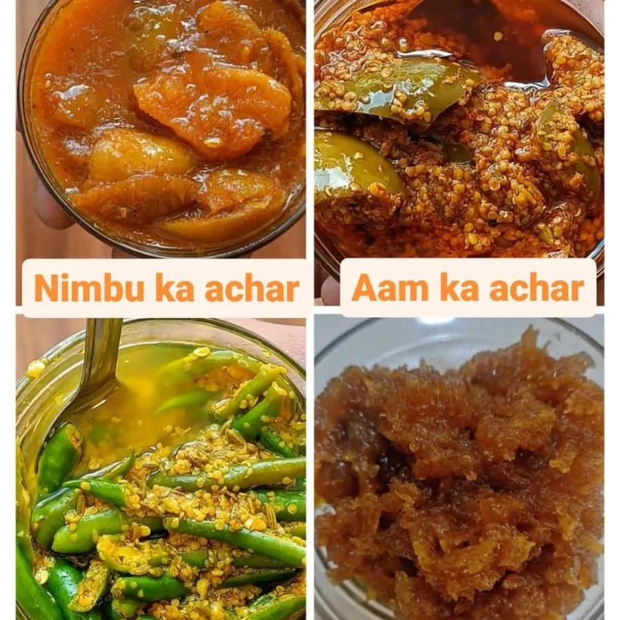 A look at some of my most loved creations. This includes my tangy Nimbu ka Achar, classic Aam ka Achar, spicy Hari Mirchi ka Achar, and the sweet, healthy Aawla Murabba. Each one is made using my family's traditional recipes.