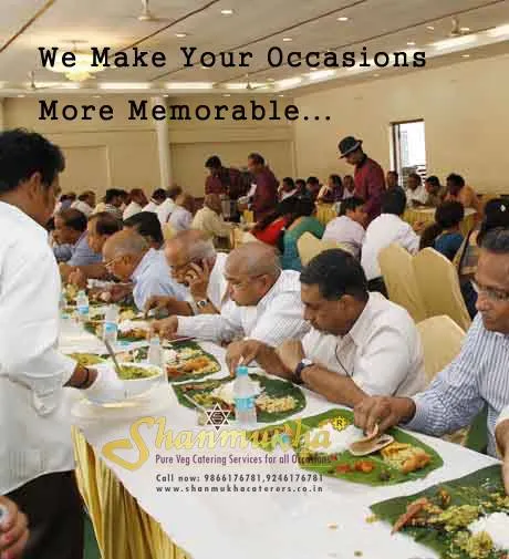 We specialize in traditional seated meals served on banana leaves, creating an authentic and memorable dining experience for your guests at weddings and large functions.