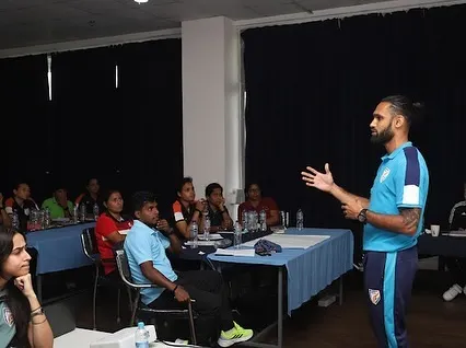 We believe in elevating the entire sports ecosystem. Here, we are leading a strength and conditioning session for coaches at the FIFA Women’s Development Programme, sharing the practical, field-tested strategies that build elite football fitness.