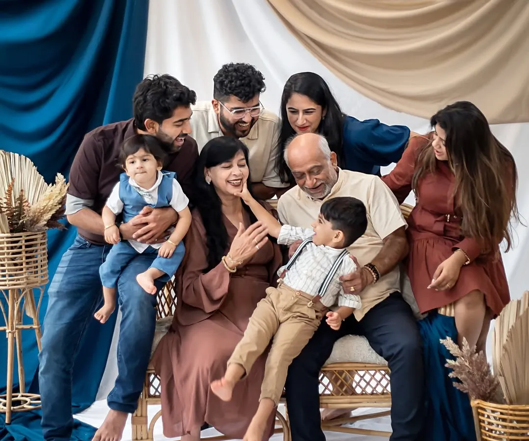 There is nothing more beautiful than capturing the love that flows between generations. This multi-generational family portrait shows the laughter and connection that I strive to bring out in every large family session.