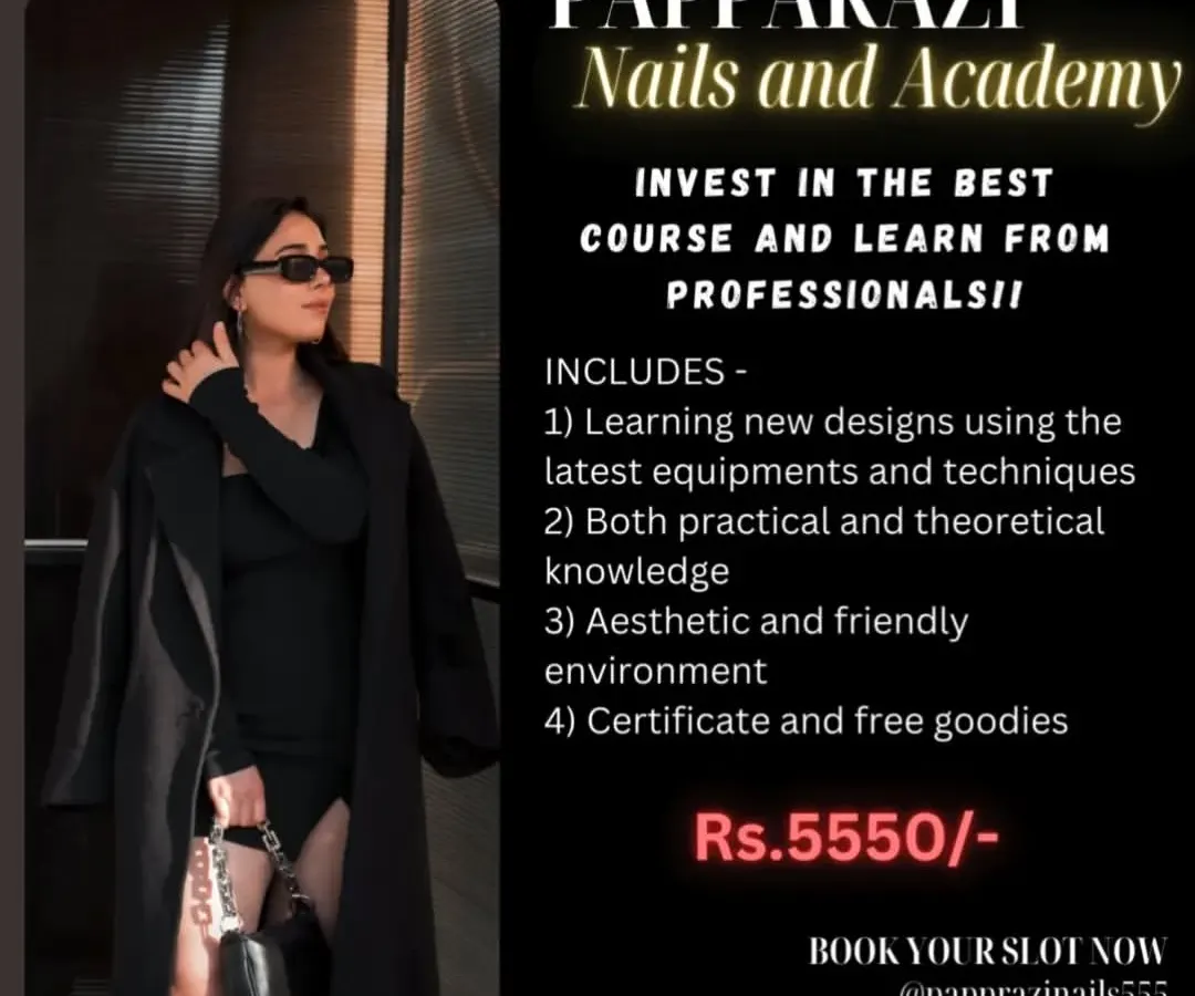 Ready to turn your passion into a profession? My professional nail course gives you everything you need. This graphic breaks down the course benefits, including hands-on learning with the latest techniques, a professional certificate, and free goodies, all for one clear price.