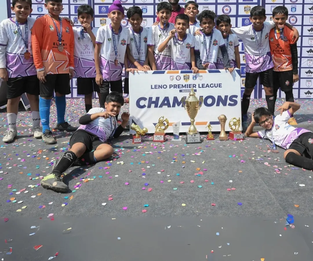 This is what we work for. A snapshot of our Under-11 team celebrating their hard-earned championship at the Leno Premier League, a testament to their teamwork, dedication, and the winning spirit we foster at the academy.