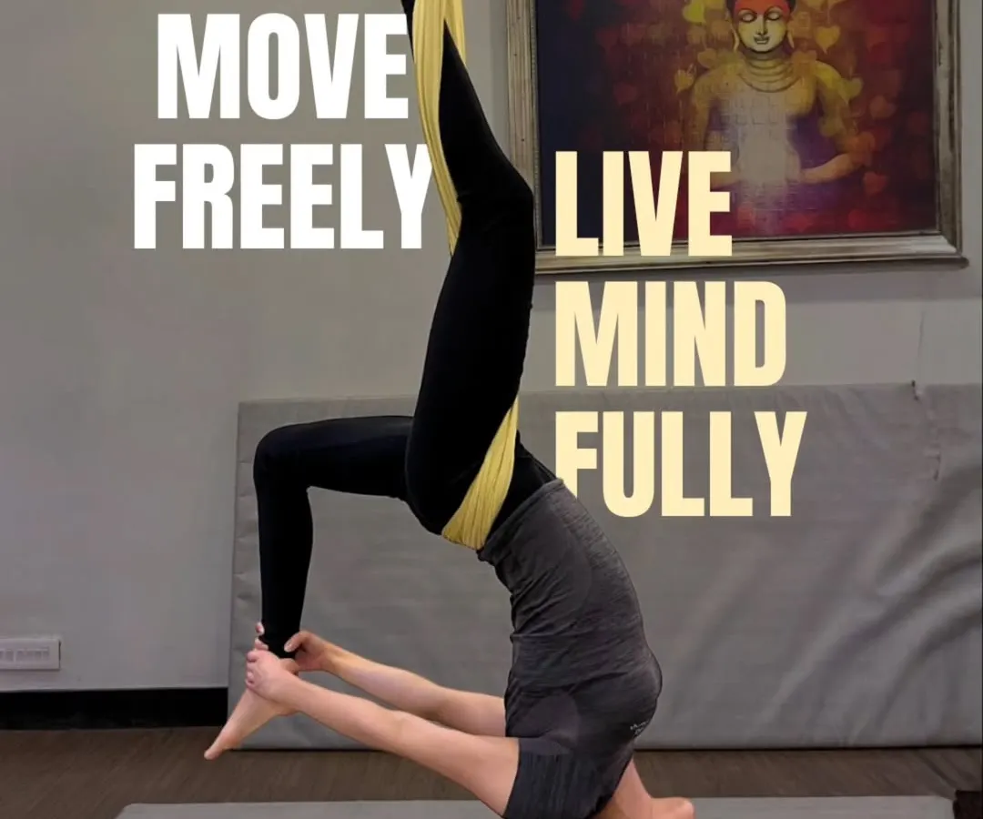 Flipping your perspective can change everything. In my classes, we use inversions like this not just to decompress the spine and improve circulation, but to build confidence and learn to trust our bodies in new ways.