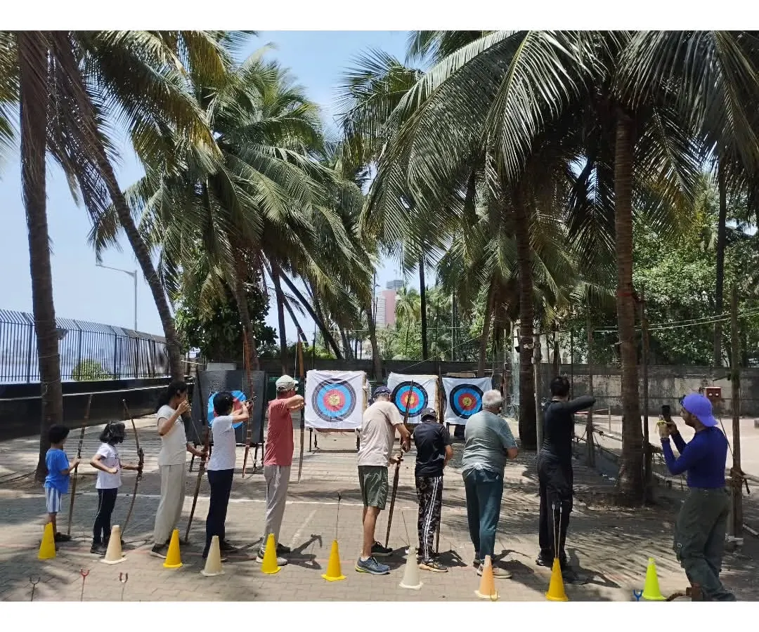 Archery is for everyone, and I mean it. Here's a look at one of our outdoor sessions with students of all ages learning together, from young children to adults.