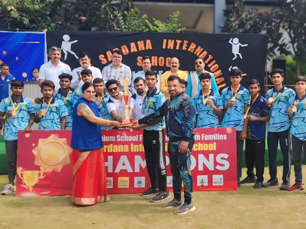 A proud moment for our U-19 Boys team, winning the Gold medal at the CBSE Kho-Kho Nationals. This victory is a testament to their relentless hard work and dedication.