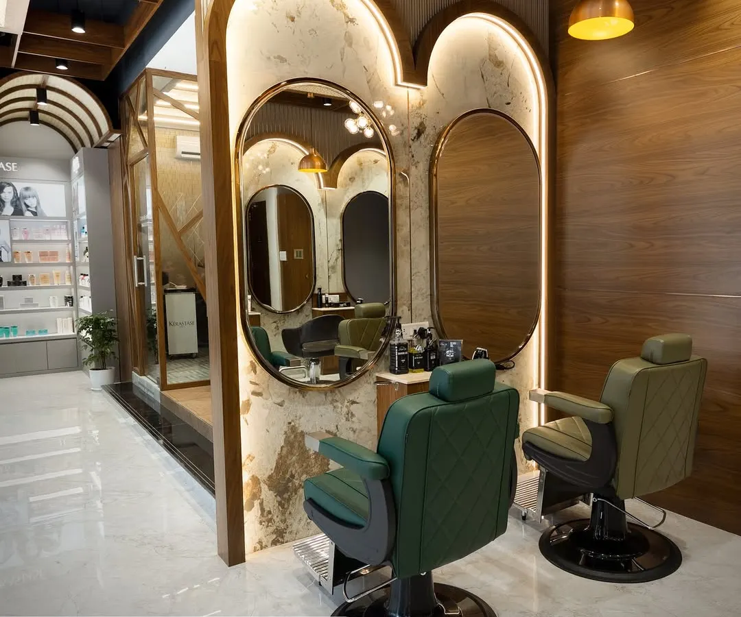 Welcome to the men's grooming section. I designed this space to be your personal corner for relaxation and focus. Here, you can unwind in a premium barber chair while I take care of the details, ensuring a sharp, clean look every time.