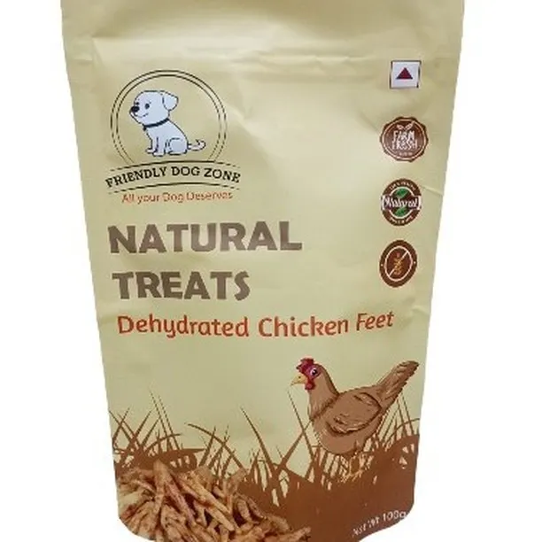Here is a look at one of our most popular snacks: the all-natural Dehydrated Chicken Feet. These are single-ingredient treats, meaning it's just pure chicken with no additives or preservatives. They provide a satisfying crunch that helps clean your dog's teeth and are a healthy, protein-rich reward your furry friend will absolutely love.