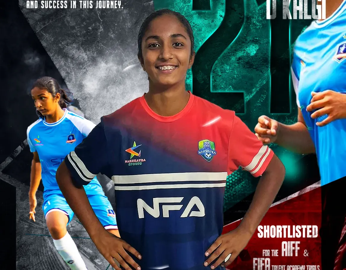 A proud moment for our academy. Our player, Rachana, was shortlisted for the AIFF & FIFA Talent Academy Trials, showcasing the elite pathway we provide for dedicated female athletes.