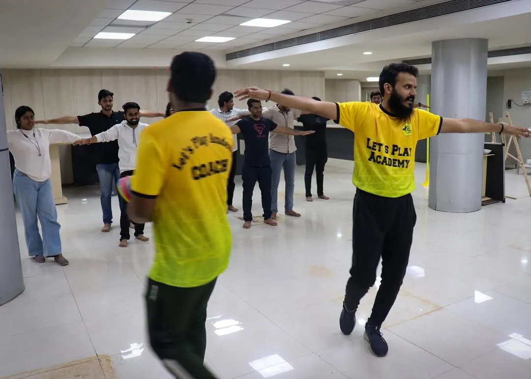 We bring the energy right to your office. Here, our coach leads a corporate wellness session with employees from IDBI Intech, focusing on simple, effective exercises to boost team morale and break up the workday.