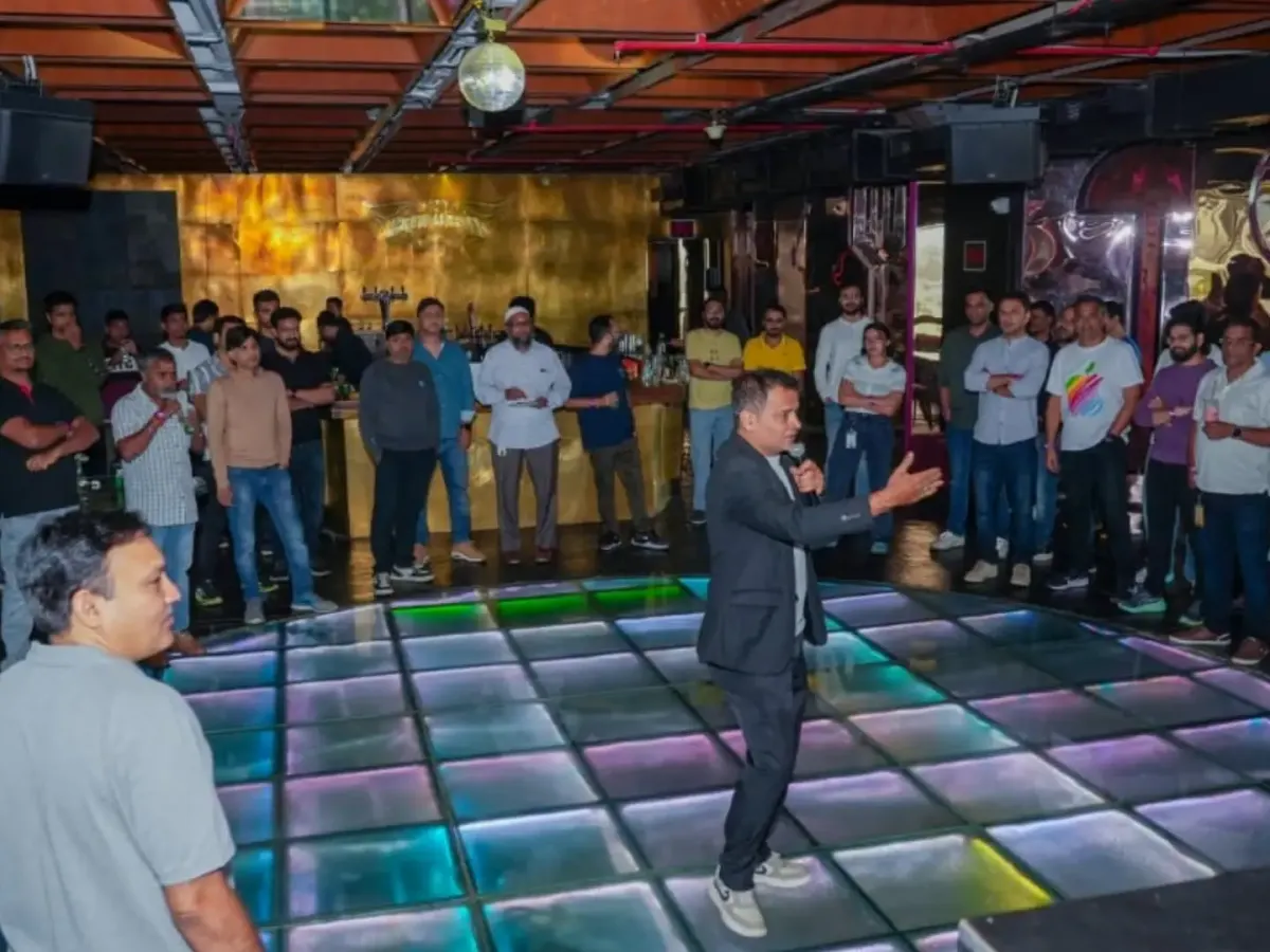 Commanding the stage at a corporate event. I make sure to hold the audience's attention, whether it's for a team-building game or a formal announcement, keeping the energy high throughout.