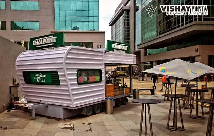 For all the food entrepreneurs, this is how we get your business on the road. I built this mobile kiosk for Chai Point, complete with their branding and a fully functional setup. It’s a cafe that can go anywhere, serving customers in busy corporate parks or at events.