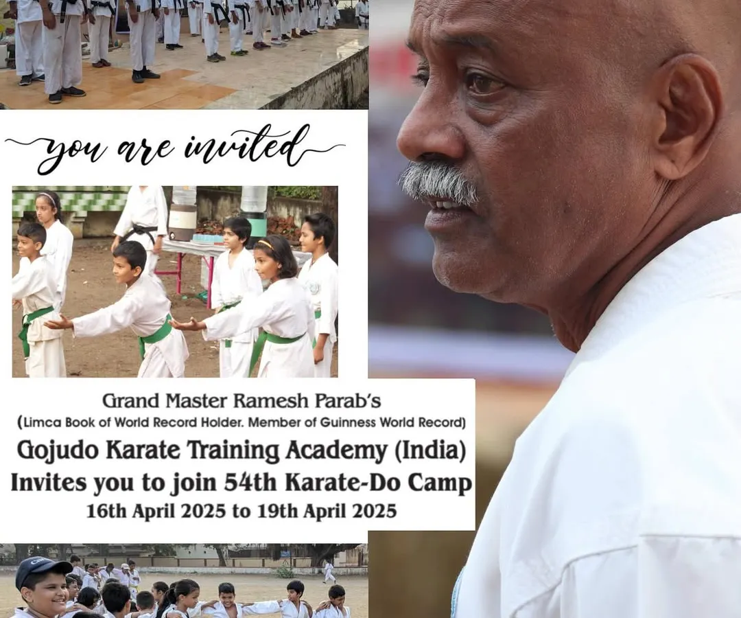 An invitation to transform your practice. Our camp, led by Grand Master Ramesh Parab, is a unique opportunity for students of all levels to learn, grow, and test their skills in a focused environment.