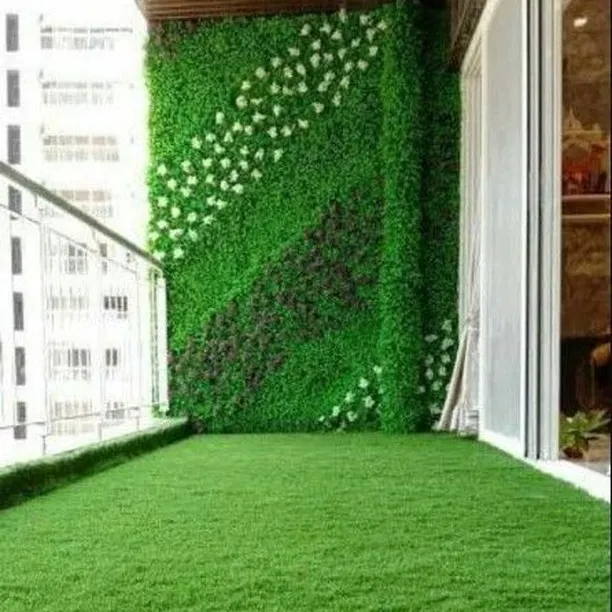 This is how you make a balcony the best room in the house. I combined soft artificial grass flooring with a custom-designed vertical garden wall to create a complete green sanctuary. It’s a total transformation that adds value and a great vibe.